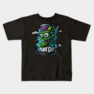 Plant Guy Can Surreal Kids T-Shirt